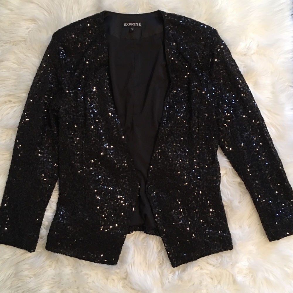 Black Express sequin blazer